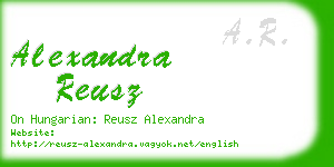 alexandra reusz business card